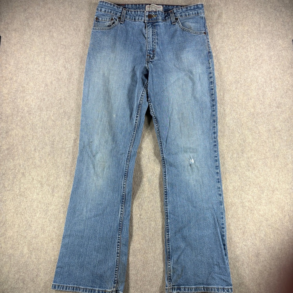 Levi Strauss Signature Womens Jeans Mid Rise Bootcut Light Wash Denim 12 Medium